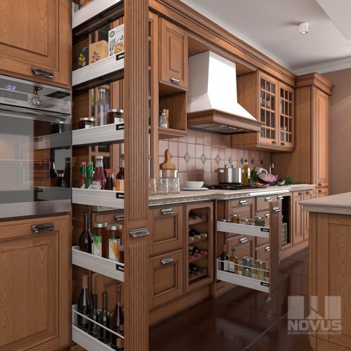 Кухни из массива дуба