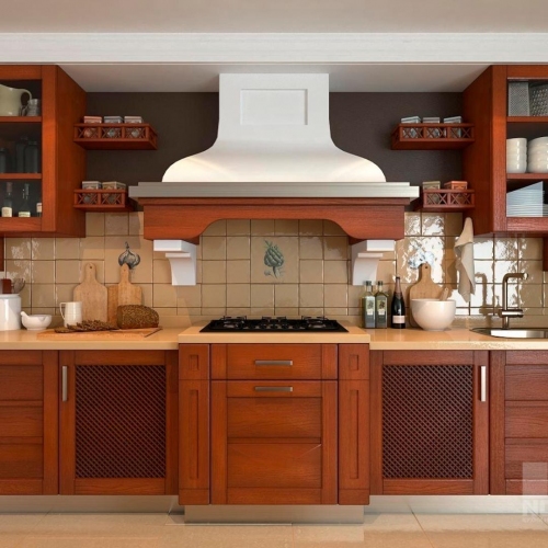 Кухни из массива дерева